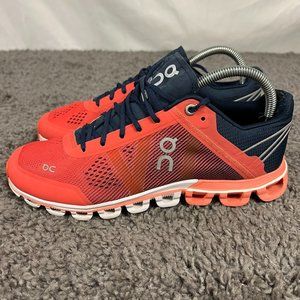 On CloudFlow Running Shoe Womens 8 Blue Orange Low Gym Trainer Sneakers